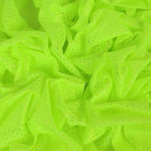 Knits: Basketball Mesh Deadstock - Fluro Citron