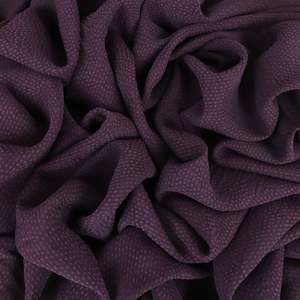Cupro: Japanese Sandwashed Cupro Piqué - Aubergine