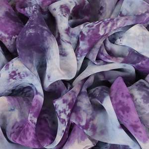 Silk Printed Chiffon Deadstock - Cayce Lilac