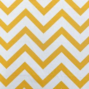 All Fabric: Printed Canvas - Yellow Chevron