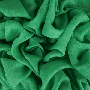 Lightweight Silk Linen Slub Print Deadstock - Minty