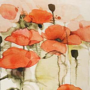 Lightweight Silk Linen Slub Print Deadstock - Bronte