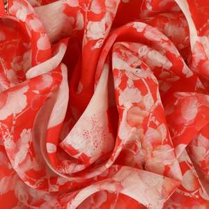 Lightweight Silk Linen Slub Print Deadstock - Peekaboo