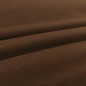 All Fabric: Cotton Elastane 2x2 Ribbing - Chocolate