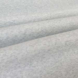 All Fabric: Cotton Elastane 2x2 Ribbing - Snow Marle