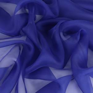 All Fabric: Silk Organza Deadstock - Sapphire