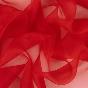 All Fabric: Silk Organza Deadstock - Red