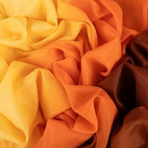 Lightweight Silk Cotton Print Deadstock - Sunset Horizon