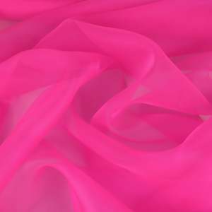 Silk Organza Deadstock - Fluro Pink