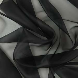 Silk Organza Deadstock - Black