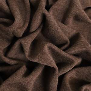 100% Merino Interlock Knit 250gsm - Brown