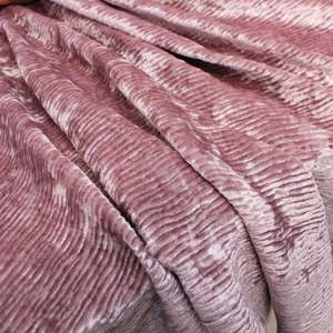 All Fabric: Stretch Velvet Crinkle - Dusky