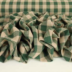 Yarn Dyed Washed Cotton Gingham - Forest