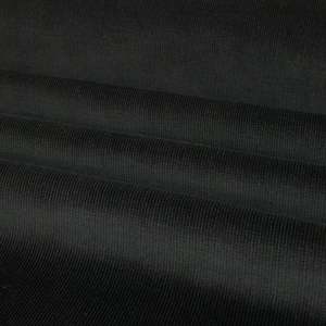 All Fabric: 21 Wale Stretch Cotton Corduroy Designer Ends Deadstock - Black