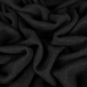 100% Boiled Wool 385gsm - Black