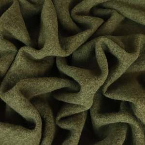 100% Boiled Wool 385gsm - Khaki