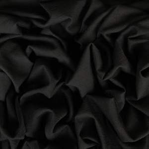 100% Australian Merino Jersey Knit 200gsm - Black