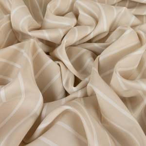 Cantina Viscose Stripe Shirting - Nude