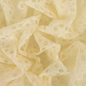 Snowflake Embroidered Mesh - Ivory