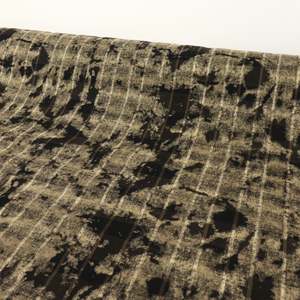 Bleach Effect Cotton Plaid Check - Nightshade Black