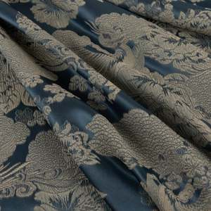 Sonata Two Tone Jacquard Satin – Denim Blue