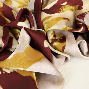 Printed: Abstract Printed Poly Satin - Super Bass