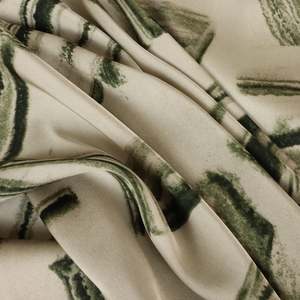 Abstract Printed Poly Satin - Bounce Back
