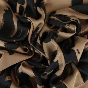 Printed: Abstract Printed Poly Satin - La Bamba