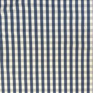 Cottons: GINGHAM HERRINGBONE BLUE
