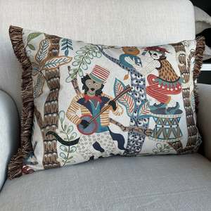 Homewares: Monkey Orchestra Cushion