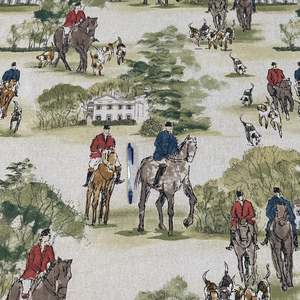 Cushion Fabric: HUNTING SCENE