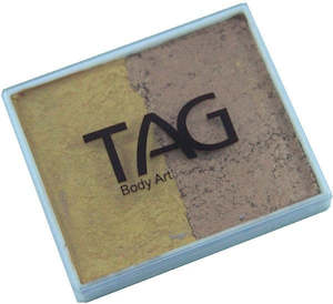 Tag 2 Colour Split Cakes: Tag split cake - Pearl gold/Pearl old gold 50gm