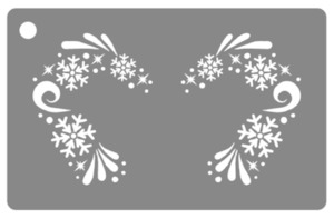 Fpnz Stencils: Eye design stencil - Snowflakes
