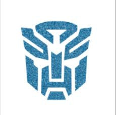 Glitter Tattoo Stencils 1: Glitter tattoo stencils - Transformer - 5pcs