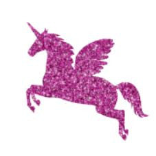 Glitter Tattoo Stencils 1: Glitter tattoo stencils - Unicorn - 5pcs