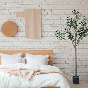 Synthetic Turf: 150cm Artificial Olive Tree – Tall Realistic Faux Green Indoor Plant for Home & Office Décor