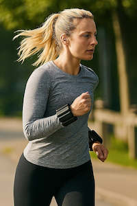 2-Piece Ankle & Wrist Weights – 2kg Pair Adjustable Workout Bangles (Black)