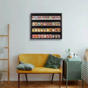 Home Furniture: Sports Card Display Case – Holds 40 Graded Cards, Polycarbonate Glass
