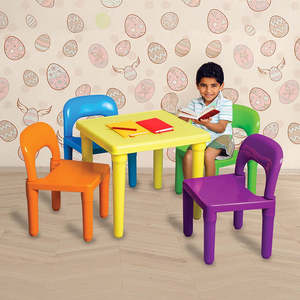 Office Furniture: Kids Table and Chairs Play Set Toddler Child Toy Activity Furniture In-Outdoor