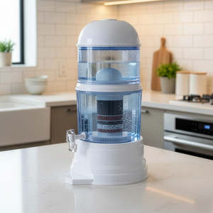 Kitchenware: 16L Benchtop Water Filter Dispenser – Ceramic Filtration System for Clean Drinking Water