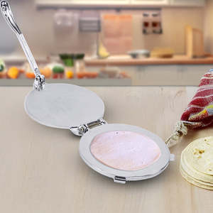 Kitchenware: 20cm Premium Tortilla Press Flat Bread Maker Taco Roti Chapati Health Food Pastry