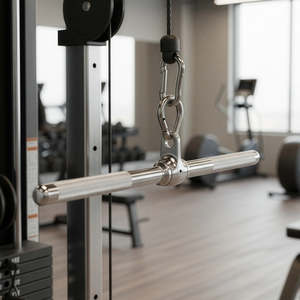 Revolving Straight Bar – Cable Attachment for Tricep, Bicep & Pulley Workouts