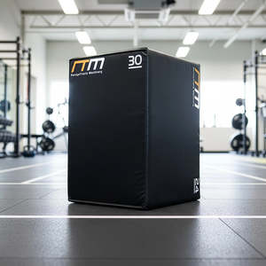 3-in-1 Foam Plyometric Jump Box – Fitness Training Plyo Games Box for Cardio & Strength