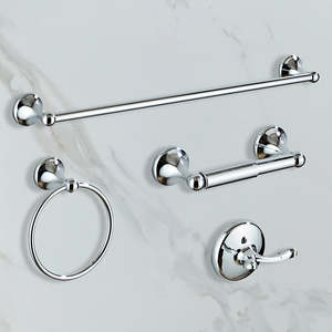 Bathroom Accessories: 4 Piece Towel Bar Set Bath Accessories Bathroom Hardware