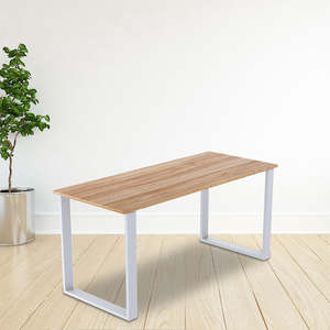Table, Bench & Desk Legs – Retro Industrial Design in White Rectangular Style