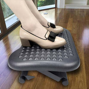 Office Furniture: Footrest Under Desk Foot / Leg Rest for Office Chair Ergonomic Computer Plastic
