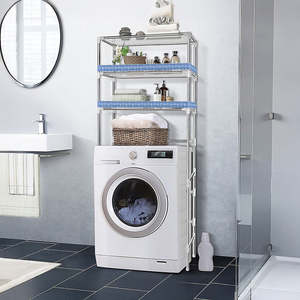 Home Furniture: Storage Shelves Shelf 3 Tier Rack Portable Laundry Stand Unit Organiser