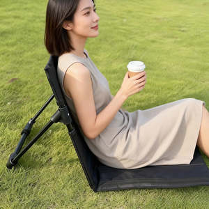 Folding Camping Beach Chair with Back Support Lightweight Travel Design