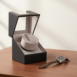 Health And Beauty: Automatic Watch Winder Display Box Case Motor Rotation Storage PU Leather