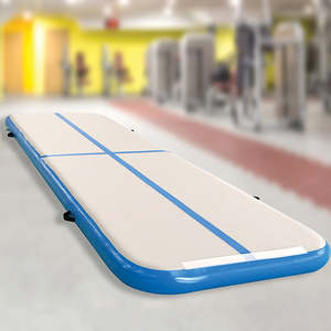 Sports Fitness: Inflatable Air Track Gym Tumbling Mat with Pump 4m